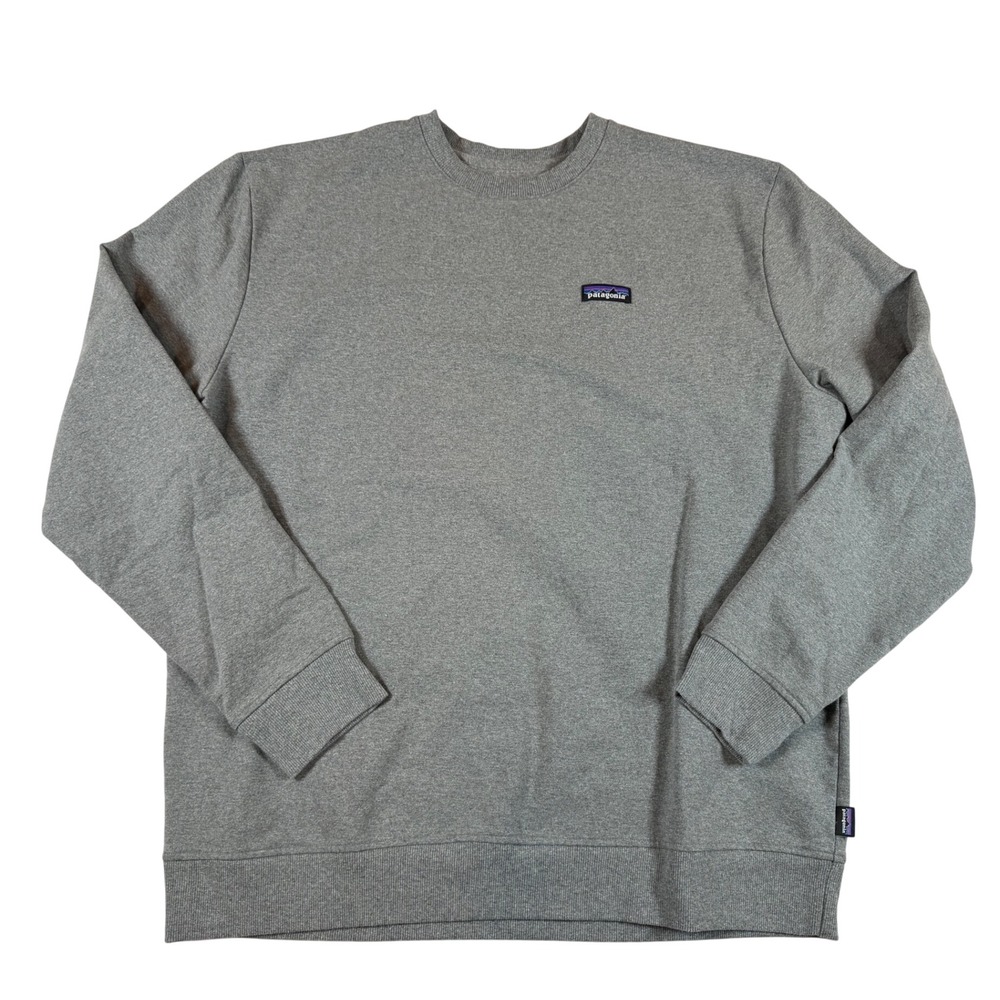 Patagonia Uprisal Crew Sweatshirt XXL Gray Recycled Fleece Pullover Regular Fit